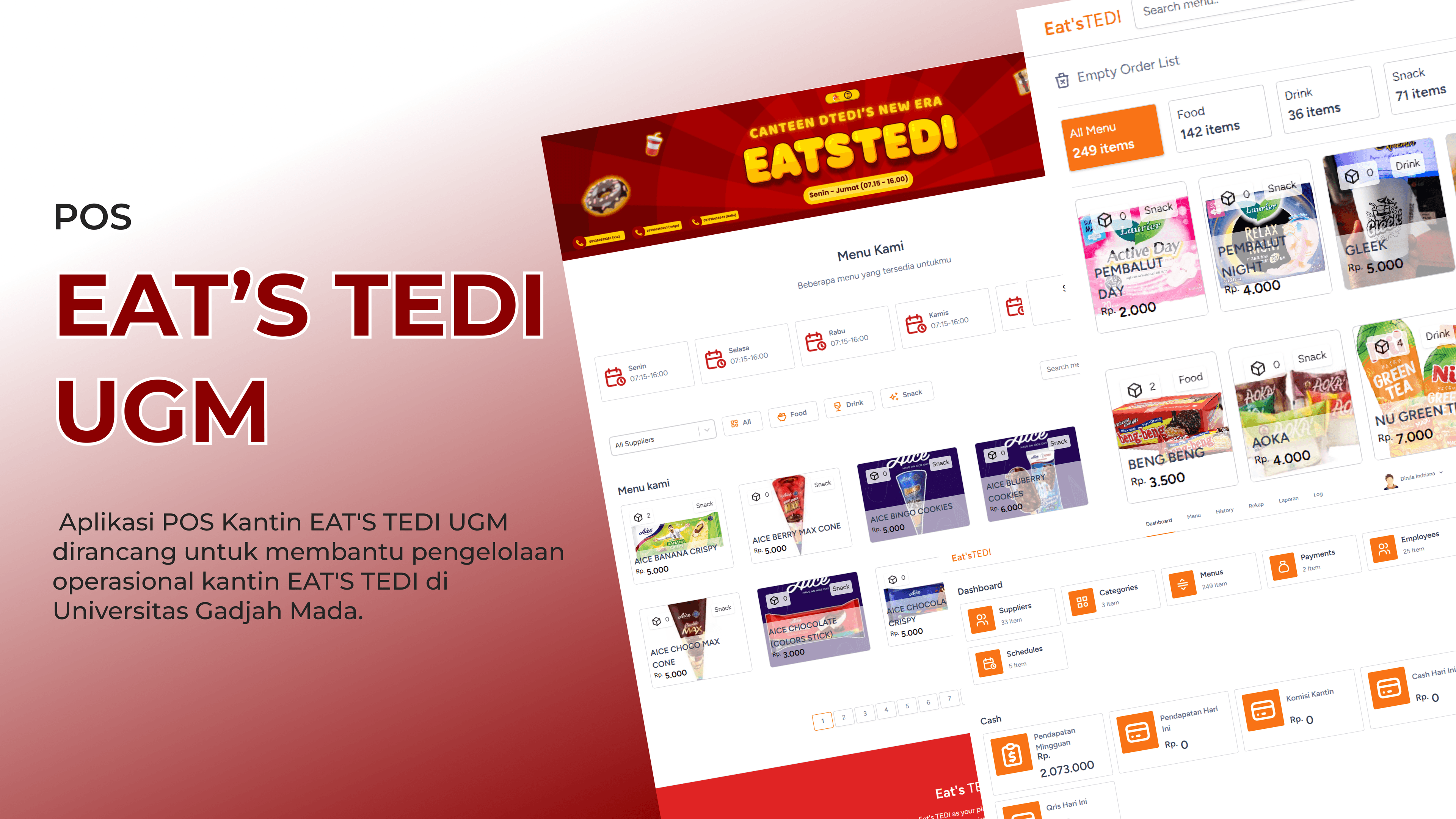 EAT'S TEDI UGM Canteen POS Application image